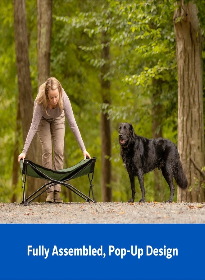 Coolaroo On-The-Go Elevated Dog Bed Kit – Portable & Cooling Travel Cot with HeatShield Fabric for Small Dogs, Lightweight & Compact, Includes Matching Carry Bag & Pacific Blue Bonus Cover, Small - Image 4